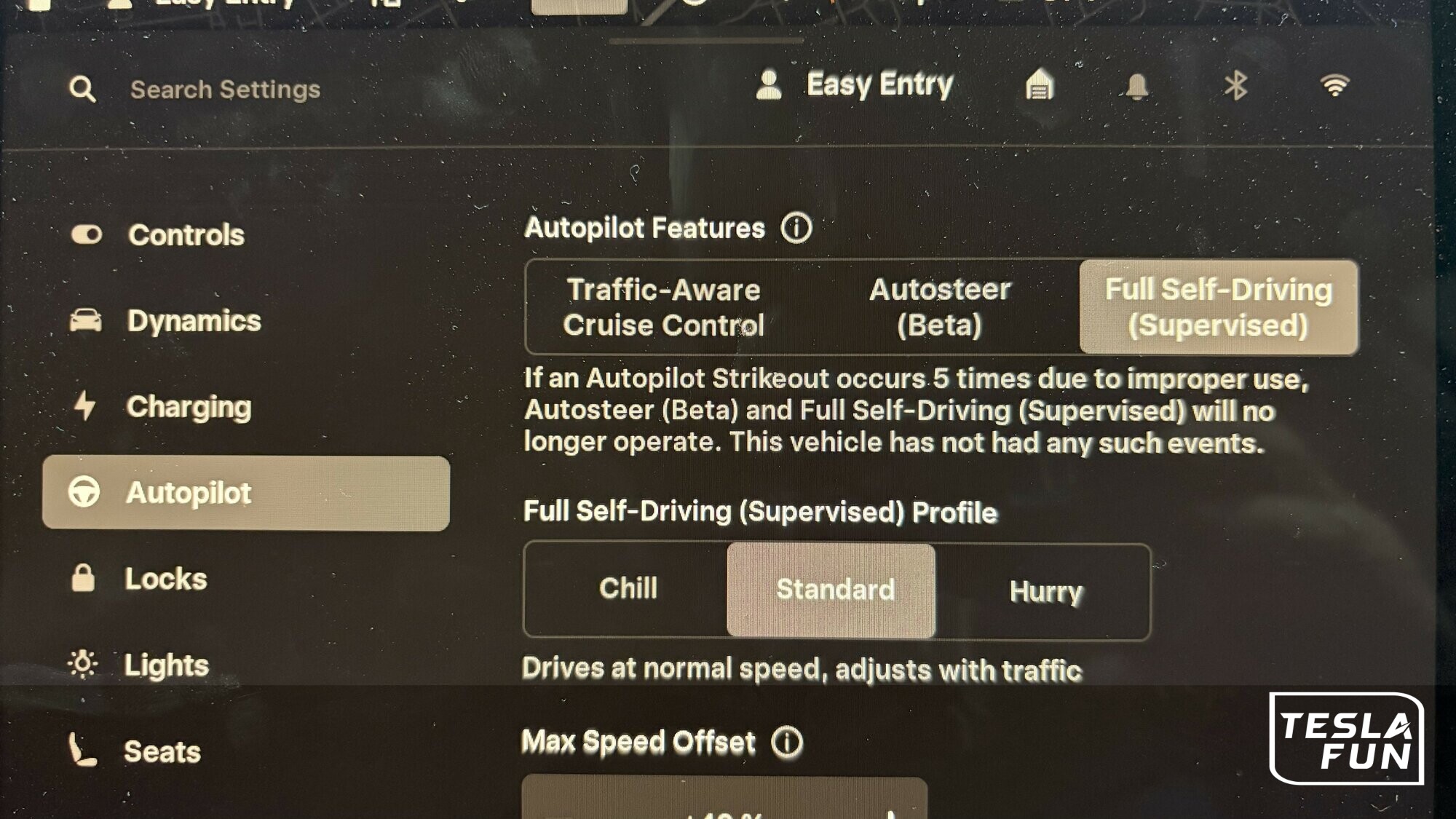 FSD AP Screen